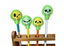 Stickserie ITH - Stifteaufsatz Skulls